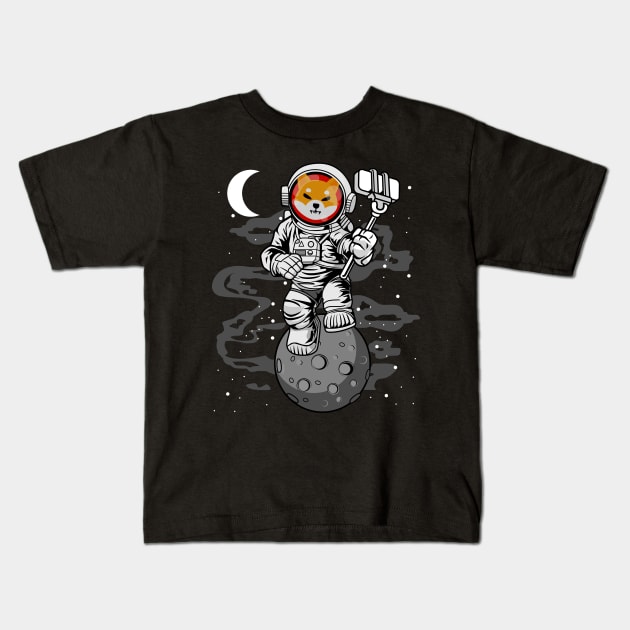 Astronaut Selfie Shiba Inu Coin To The Moon Crypto Token Shib Army Cryptocurrency Wallet HODL Birthday Gift For Men Women Kids T-Shirt by Thingking About